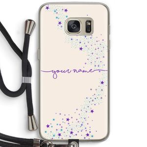 Sterren: Samsung Galaxy S7 Transparant Hoesje met koord