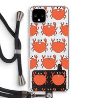 Krab: Pixel 4 XL Transparant Hoesje met koord