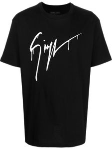 Giuseppe Zanotti t-shirt à logo imprimé - Noir