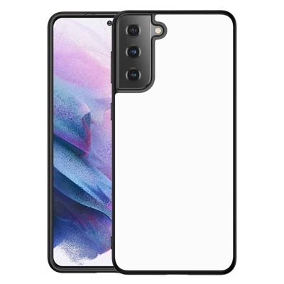 Backcase Samsung Galaxy S21 Plus Telefoonhoesje Zwart/wit