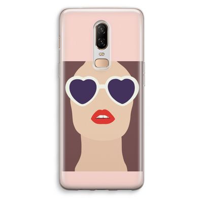 Red lips: OnePlus 6 Transparant Hoesje