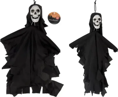 Halloween figuur skelet 40cm zwart