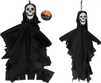 Halloween figuur skelet 40cm zwart
