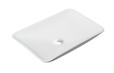 Wiesbaden Karé waskom rechthoekig 58 x 36 x 11,5 cm keramiek glans wit