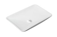 Wiesbaden Karé waskom rechthoekig 58 x 36 x 11,5 cm keramiek glans wit