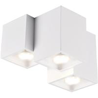 LED Plafondlamp Mat Wit - 3-Lichts GU10 Rechthoek - Aluminium
