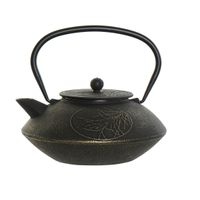 Items Kitchen Theepot Oriental - gietijzer - 850 ml - antiek zwart