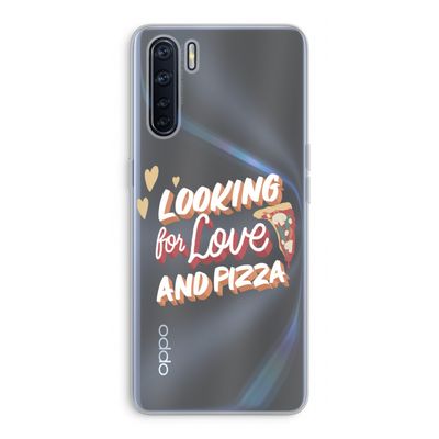 Pizza is the answer: Oppo A91 Transparant Hoesje