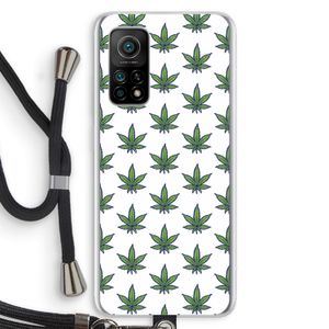 Weed: Xiaomi Mi 10T 5G Transparant Hoesje met koord