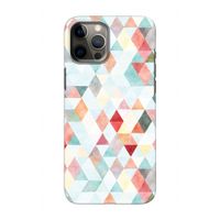 Gekleurde driehoekjes pastel: Volledig geprint iPhone 12 Hoesje