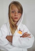 Kinderbadjas wit - 10-12 jaar