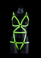 Full Body Harness - GitD - Neon Green/Black - L/XL - thumbnail