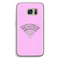 Home Is Where The Wifi Is: Samsung Galaxy S7 Transparant Hoesje