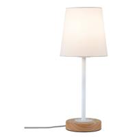 Paulmann Neordc Stellan 79636 Tafellamp LED E27 20 W Wit, Hout - thumbnail