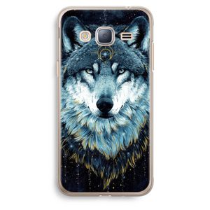 Darkness Wolf: Samsung Galaxy J3 (2016) Transparant Hoesje