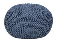 Julia - Sitzpouf - gebreid - gerecycled kunststof - Ø 55cm