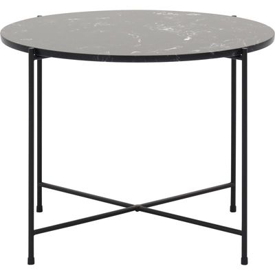 Bijzettafel Alinda zwart marmer 40 cm hoog