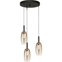 Masterlight 3L vide hanglampLido Olive met Ø 11,5cm gold-fading glas - 2862-05-02-35-3-4