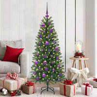 Kerstbal Set met 150 LED 61 pcs Lila Kunststof
