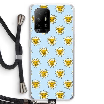 Leeuwenkoppen: Oppo A95 5G Transparant Hoesje met koord