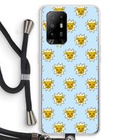 Leeuwenkoppen: Oppo A95 5G Transparant Hoesje met koord