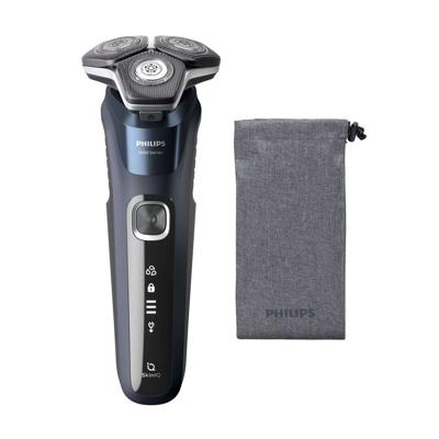 Philips SHAVER Series 5000 S5885/10 scheerapparaat Roterend scheerapparaat Trimmer Zwart, Blauw