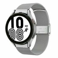 Milanese bandje met klemsluiting - Zilver - Samsung Galaxy Watch 6 Classic - 47mm & 43mm - thumbnail