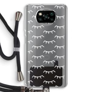 Wimpers: Xiaomi Poco X3 Pro Transparant Hoesje met koord