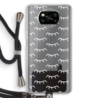 Wimpers: Xiaomi Poco X3 Pro Transparant Hoesje met koord