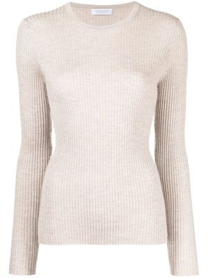 Gabriela Hearst pull en maille à design nervuré - Marron