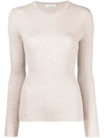 Gabriela Hearst pull en maille à design nervuré - Marron