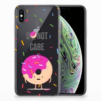 Apple iPhone Xs Max | Siliconen Case | Donut Roze