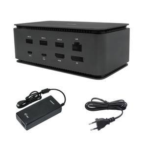 i-tec Metal USB4 Docking station Dual 4K HDMI DP with Power Delivery 80 W + Universal Charger 100 W