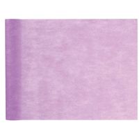 Santex Tafelloper op rol - polyester - lila paars - 30 cm x 10 m - Feesttafelkleden - thumbnail