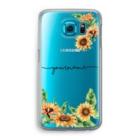 Zonnebloemen: Samsung Galaxy S6 Transparant Hoesje