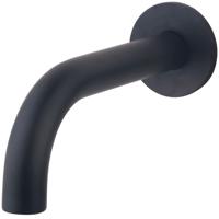 Wiesbaden Baduitloop Zwart - Rond Design 20 cm - 1/2 Inch Aansluiting