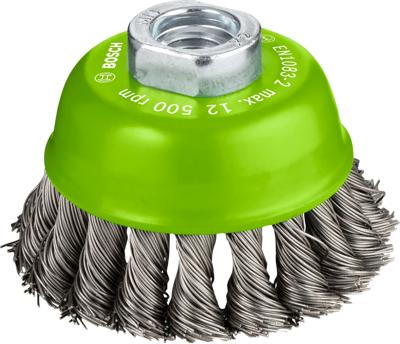 Bosch Accessoires Komstaalborstel, roestvrij 75 mm, 0,5 mm, 12500 U/ min, 14 1st - 2608622060