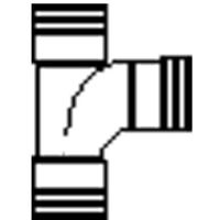 Wavin PVC manchet T-stuk 88° 3xmof 110x110mm SN8 1112211009
