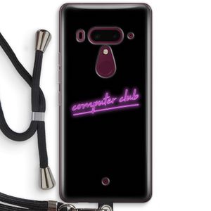 Vice Black: HTC U12+ Transparant Hoesje met koord