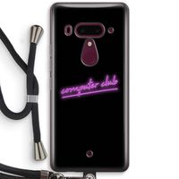 Vice Black: HTC U12+ Transparant Hoesje met koord