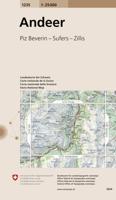 Wandelkaart - Topografische kaart 1235 Andeer | Swisstopo