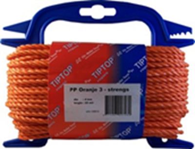 Koord polypropyleen oranje 4mm (20mtr)