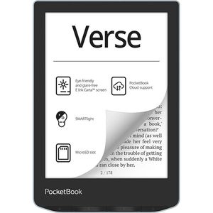 PocketBook Verse e-book reader 8 GB Wifi Zwart, Blauw