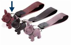 CROCI SLEUTELHANGER BULLDOG ROOD 4 CM