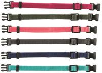 Trixie puppy halsbandset fuchsia/grafiet/indigo/bosgroen/koraal Trixie puppy halsbandset fuchsia/grafiet/indigo/bosgroen/koraal