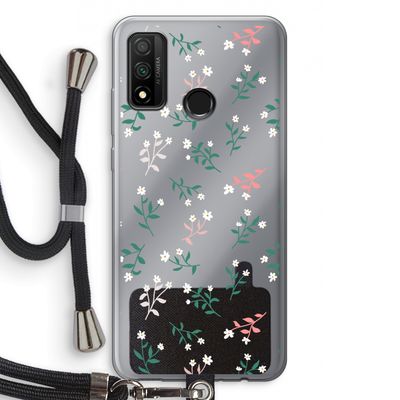 Small white flowers: Huawei P Smart (2020) Transparant Hoesje met koord