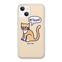 Miauw: iPhone 13 Transparant Hoesje