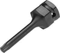HAZET Krachtdopsleutelbit 995S6-T40LG · 1/2 inch (12,5 mm) vierkant hol, 24 mm buitenzeskant · Binnen-TORX®-profiel · SW T40