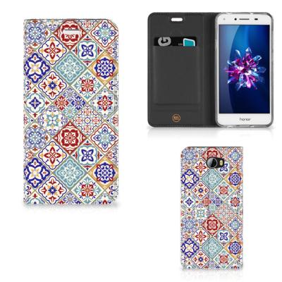 Huawei Y5 2 | Y6 Compact | Standcase | Tiles Color Huawei Y5 2 | Y6 Compact | Standcase | Tiles Color