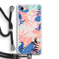Tropisch: Pixel 3 Transparant Hoesje met koord